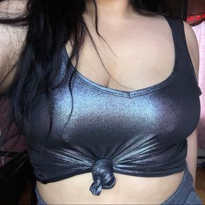 Silver tank top